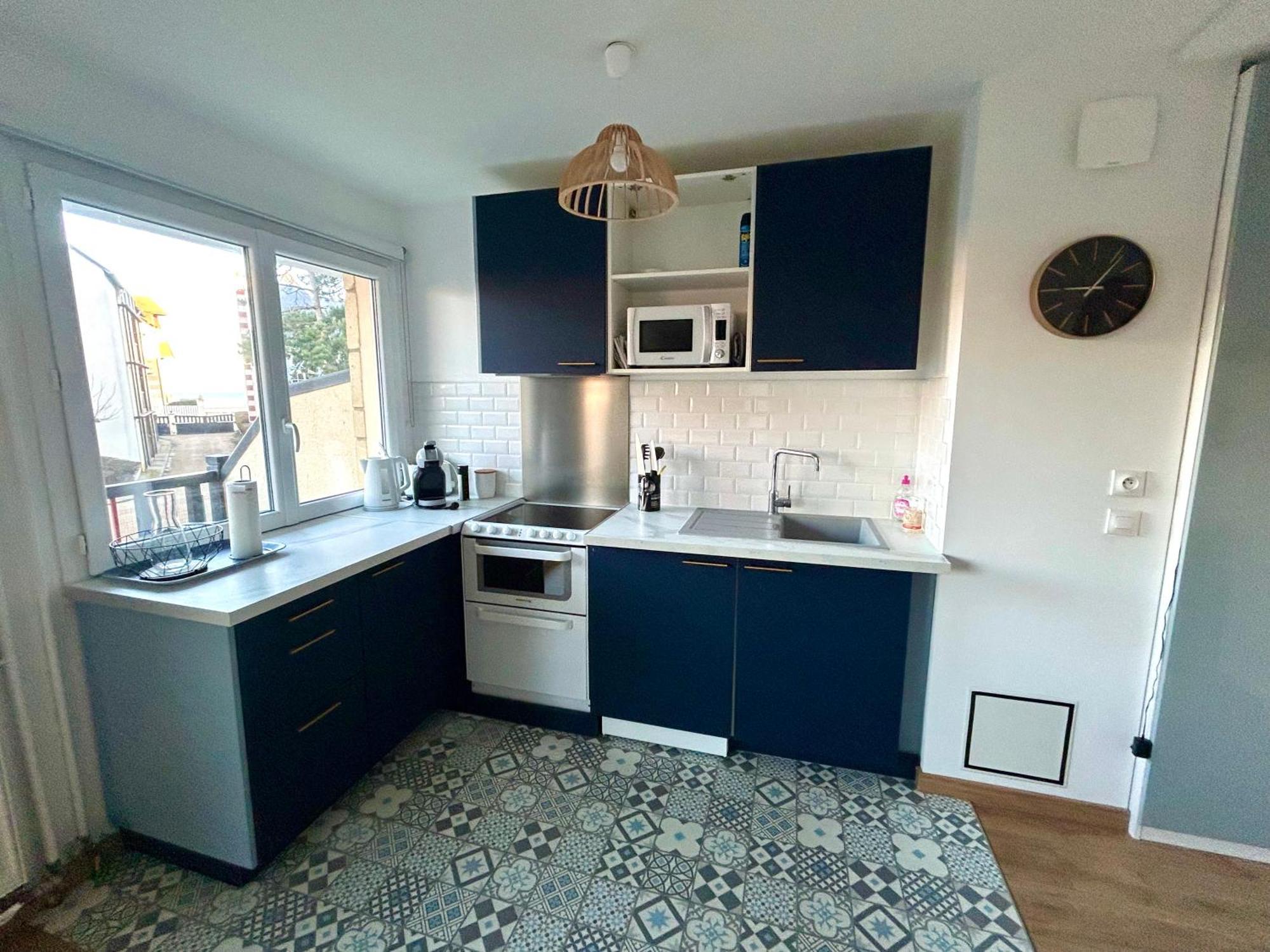 Magnifique Appartement Vue Mer A 50 M De La Plage 滨海维莱 外观 照片