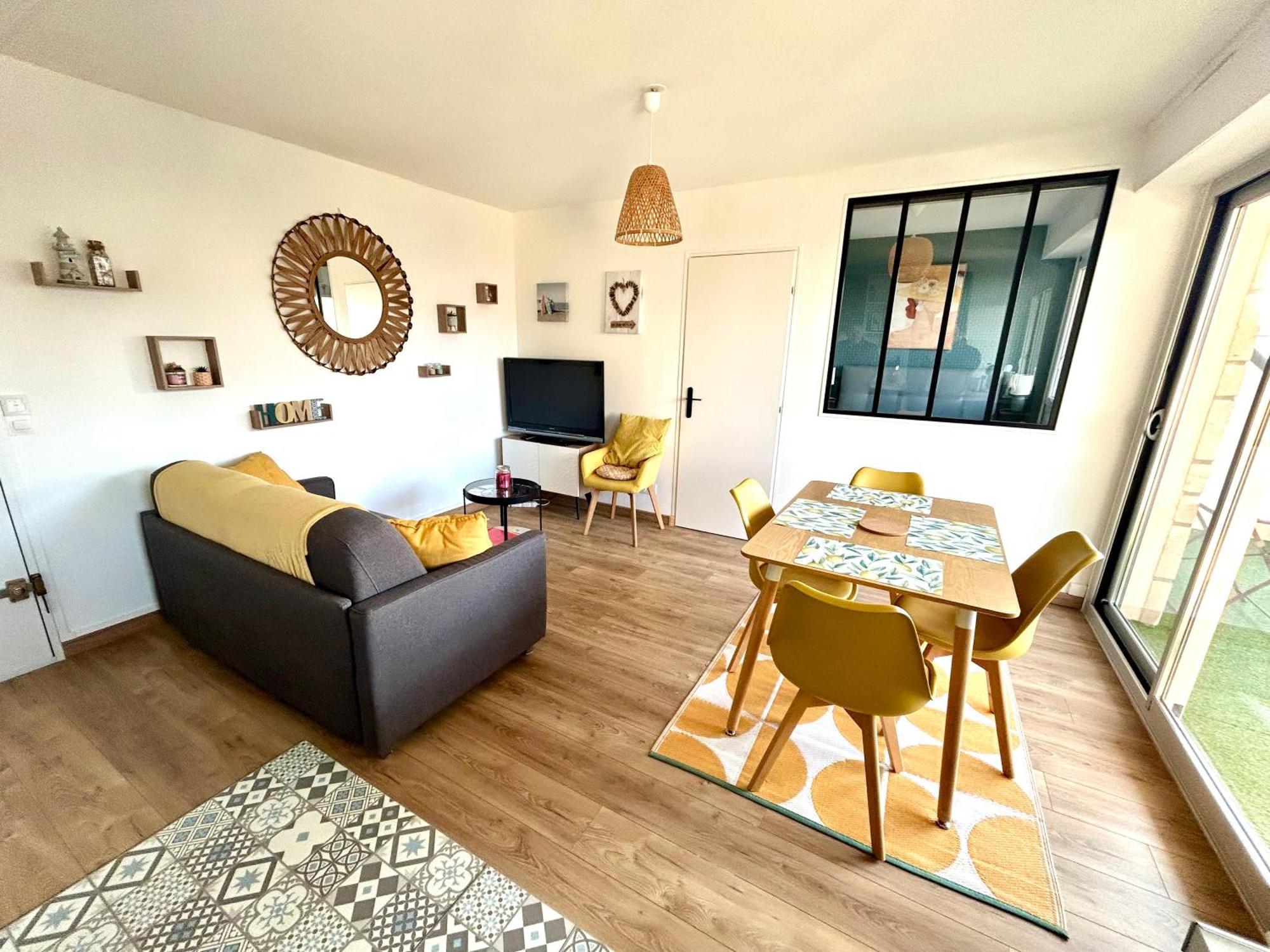 Magnifique Appartement Vue Mer A 50 M De La Plage 滨海维莱 外观 照片